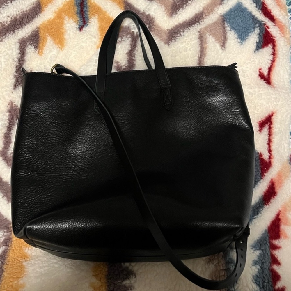 Madewell Zip Top Transport Carryall Bag with Extra Crossbody Strap Included